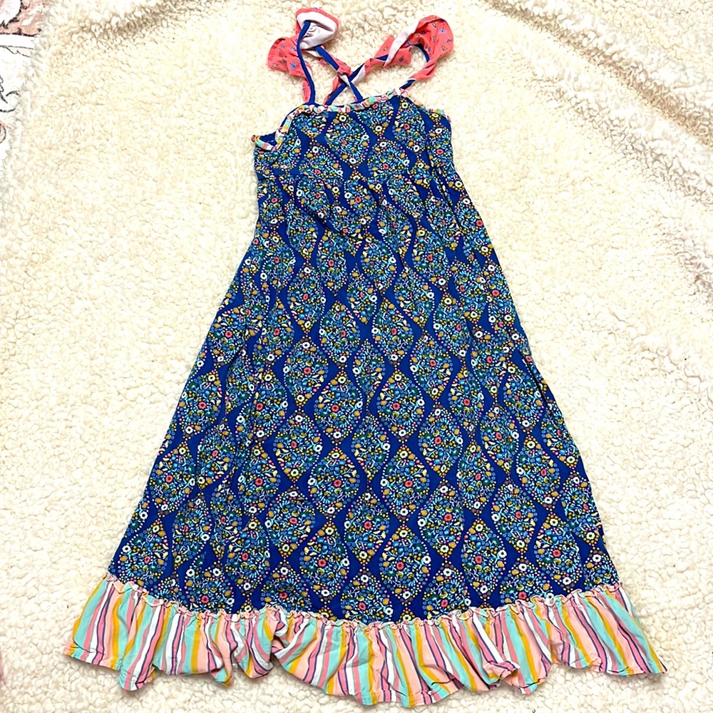 Girls Matilda Jane maxi dress, blue floral, 6